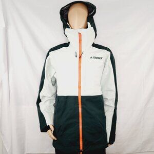 Adidas Terrex Post-Consumer Snow Jacket 'White Green' HC7727 - Men's Small